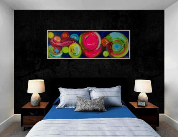 Toile peinture psychédélique